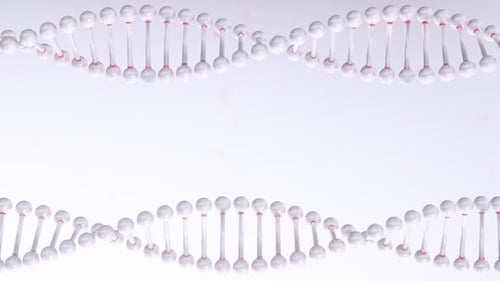 Animated DNA Double Helix Structure Loop Background