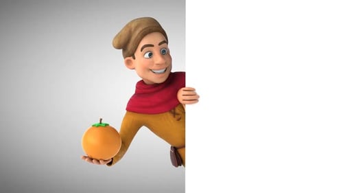Cartoon medieval historical character