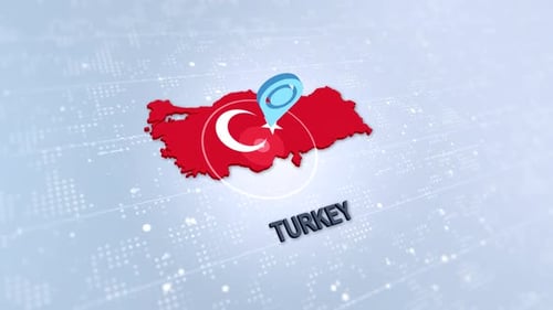Turkey Map With Marker