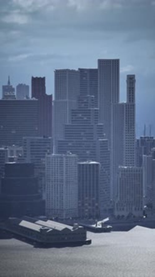 Cityscape Across Vast Water