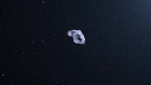 Rocky Asteroid Drifts Through Cold Dark Deep Space