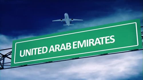 United Arab Emirates Airport Road Signs