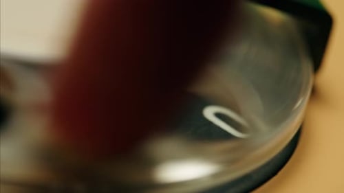 Retro Vintage Phone on Chroma Key Green Screen Rotary Telephone is Displayed on a Wooden Desk Adding