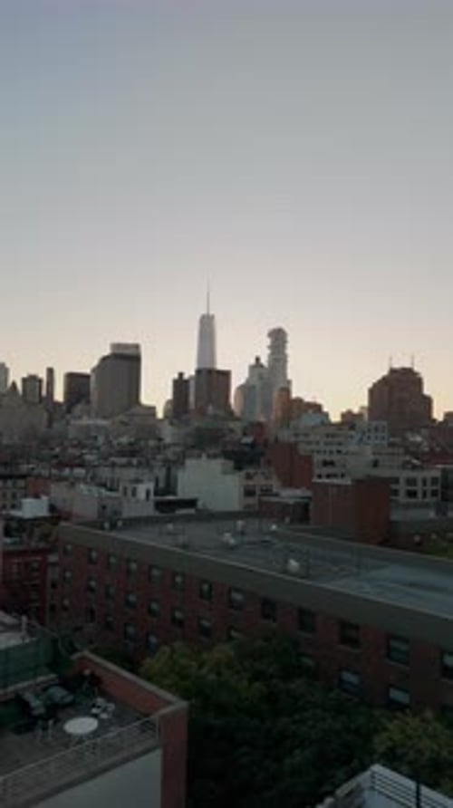 Vertical Views of the New York City Skyline Reveal the Iconic Empire State Building and Midtown