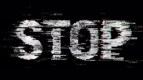 Glitch Effect Digital Text Reveal Animation