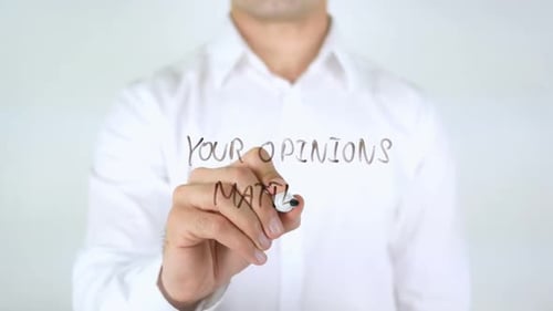 Your Opinions Matter Message Written