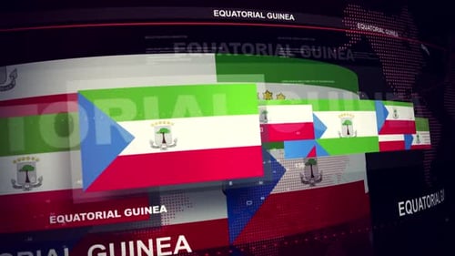 Equatorial Guinea Flag World News Intro