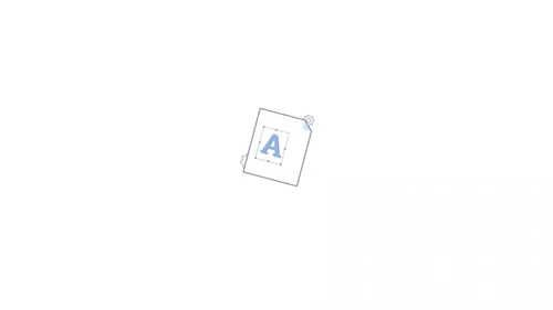 Modern Animated Design File Icon with Gears