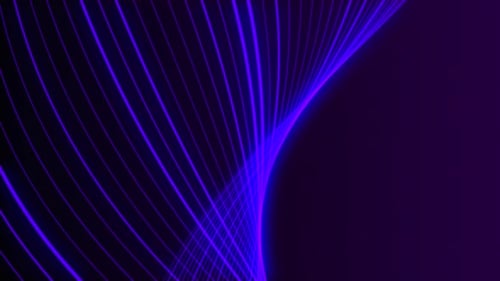 Abstract Neon Lines Animation Loop Background