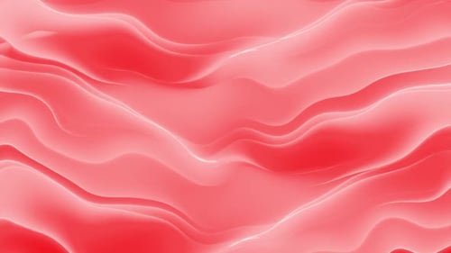 Abstract Red Fluid Waves Seamless Loop Background