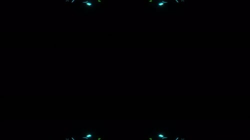 Symmetrical Neon Lights Kaleidoscope Vj Loop Animation
