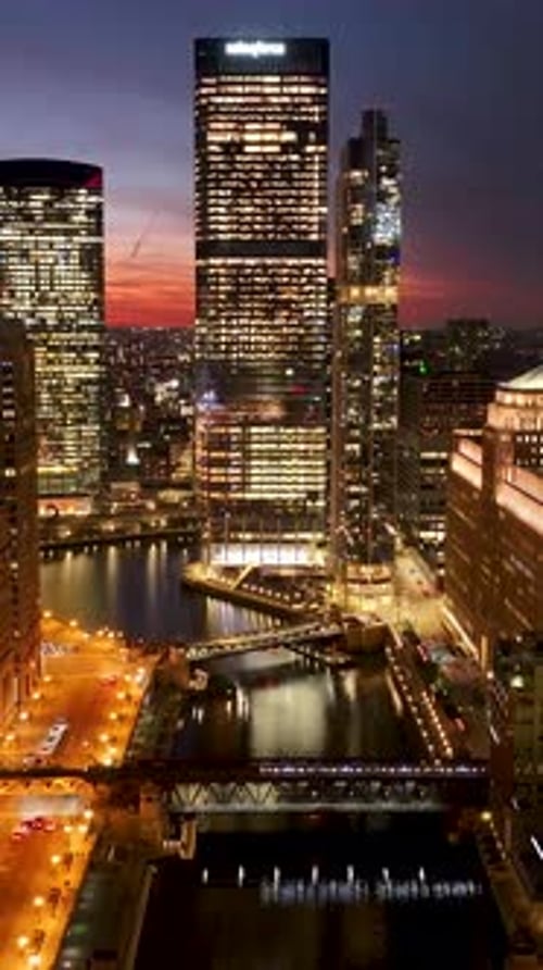 Downtown Chicago At Chicago In Illinois United States.