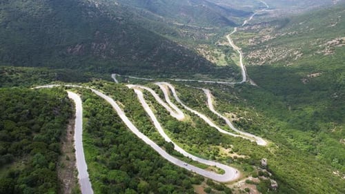 The Ultimate Scenic Drive Through Winding Mountain Pass Hairpin Turns