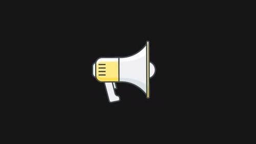 Megaphone Transparent Alpha Animation