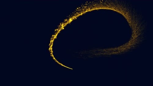 4K gold particles and sparkles. Explosion fireworks. Burst Of Abstract Optical Fibers. Alpha channel