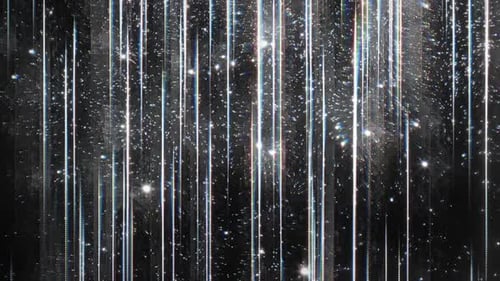 Graue Schleife mit abstrakten Partikeln