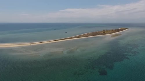 Aerial beautiful view of the island