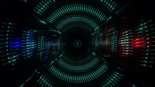 Trippy Abstract Background of Psychedelic Art in a Seamless Loop