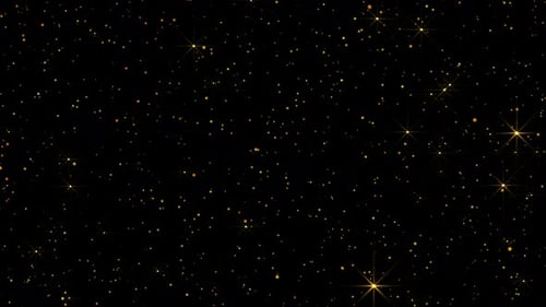 Golden Particular Glittering Background Loop V2