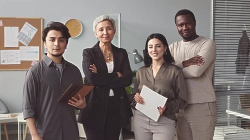 Portrait of Diverse Successful Business Team in Office