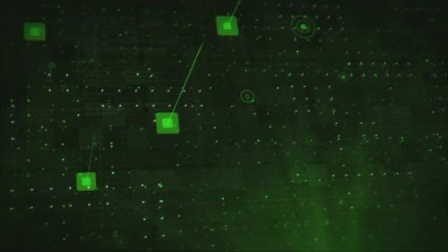 Hacktivism Glitch Logo Reveal with Geometric Elements