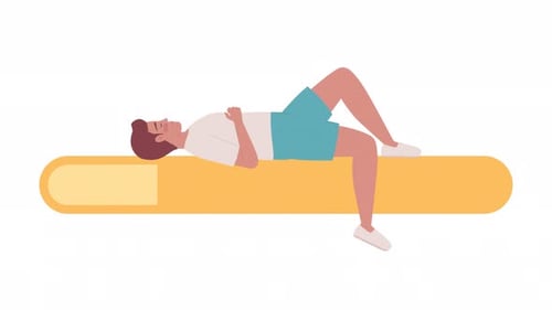 Animated Resting Lying Down Loader