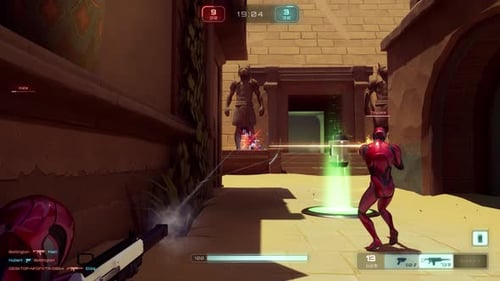 Gameplay in Third Person Multiplayer Shooter Videogame with Arena Fight