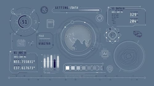 Animação de Infográficos sobre geolocalização e troca de dados no canal Alpha 4K