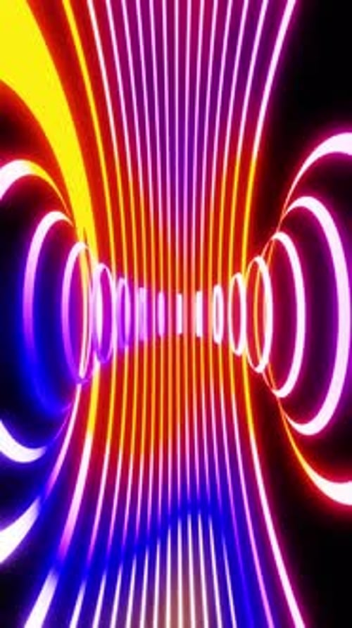 Rotating colored stripes. Looped animation