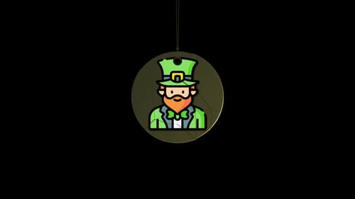St Patricks Day Characters Alpha Background