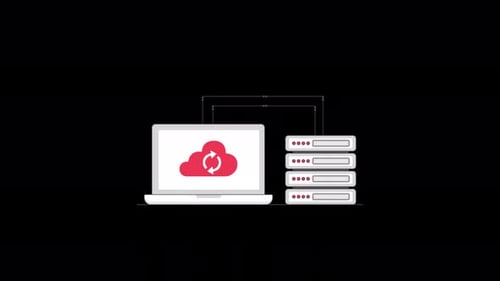 Animiertes Konzeptvideo zur Datensynchronisierung — transparent