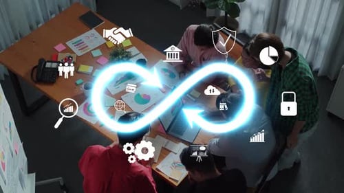 Team Collaboration with Technology in Modern Workplace