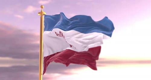 Realistic Seamless Flag Waving Loop