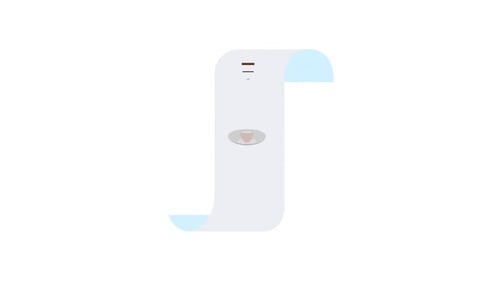 Scrolling Flat Design Coffee Order Receipt Animation