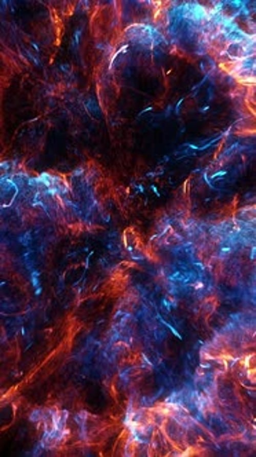 Dynamic Abstract Energy Swirl Particles Overlay