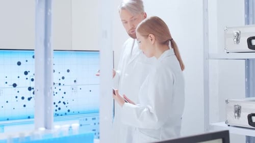 Professional Team of Scientists is Working on a Vaccine in a Modern Scientific Research Laboratory