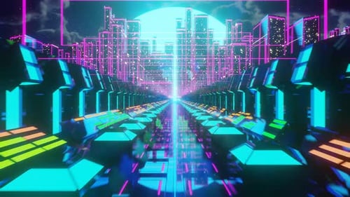 Disco Neon City Loop