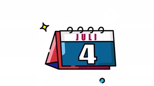 Animated Made in uk a patriotic july 4th calendar perfect for celebrating independence day.