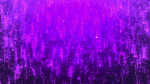 Purple background with falling particles