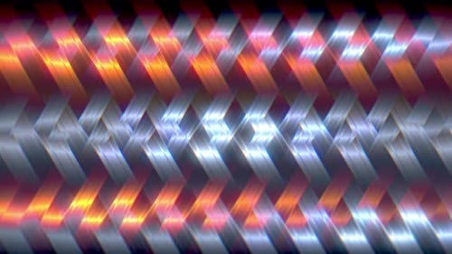 Animated Geometric Chevron Pattern with Light Reflections Loop