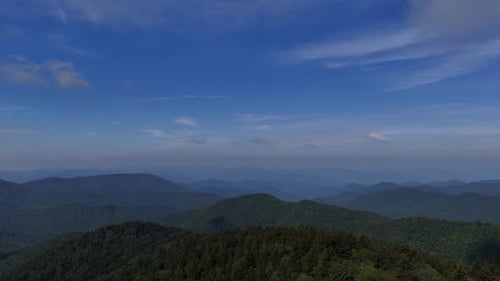 Blue Ridge Mountains Vast Forest Landscape Panorama