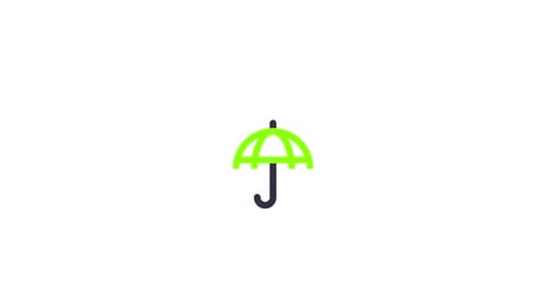 Open Umbrella Weather Symbol