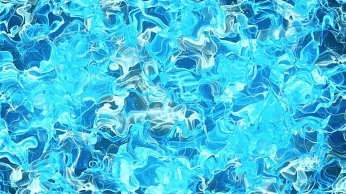 Blaue eisige gewellte Flüssigkeit