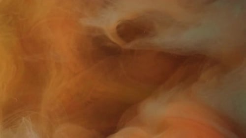 Smoke Fluid Haze Wave Orange Paint Grunge Fume