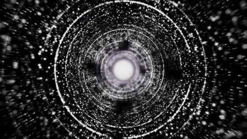 Hintergrund eines Flying Through Technology Tunnels