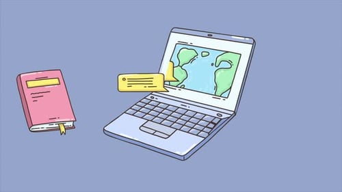 Animated Sketch Learning and Technology Icons Pack