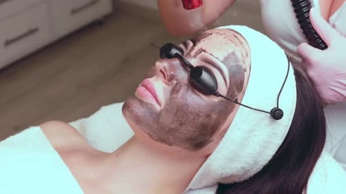 Laser Facial Treatment with Black Charcoal Mask
