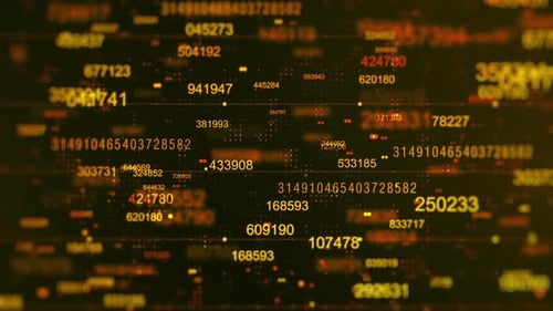 Futuristic Digital Data Stream Background Animation