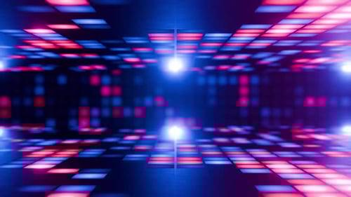 Estilo disco. Luz brillante Bucle VJ. Rotación suave de la bola de discoteca con reflejos en los espejos
.