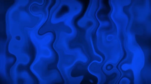 Abstract Blue Liquid Waves Motion Graphic Background
